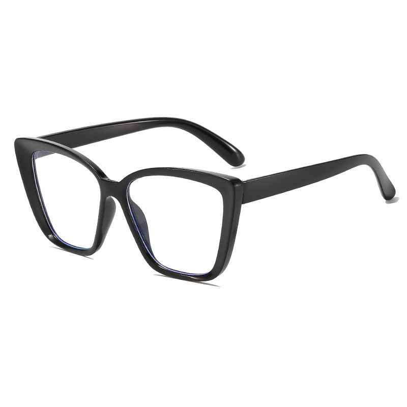 New Trendy Cross-Border Popular Style European and American Cat-Eye Sunglasses with a Fashionable and High-End Square Frame