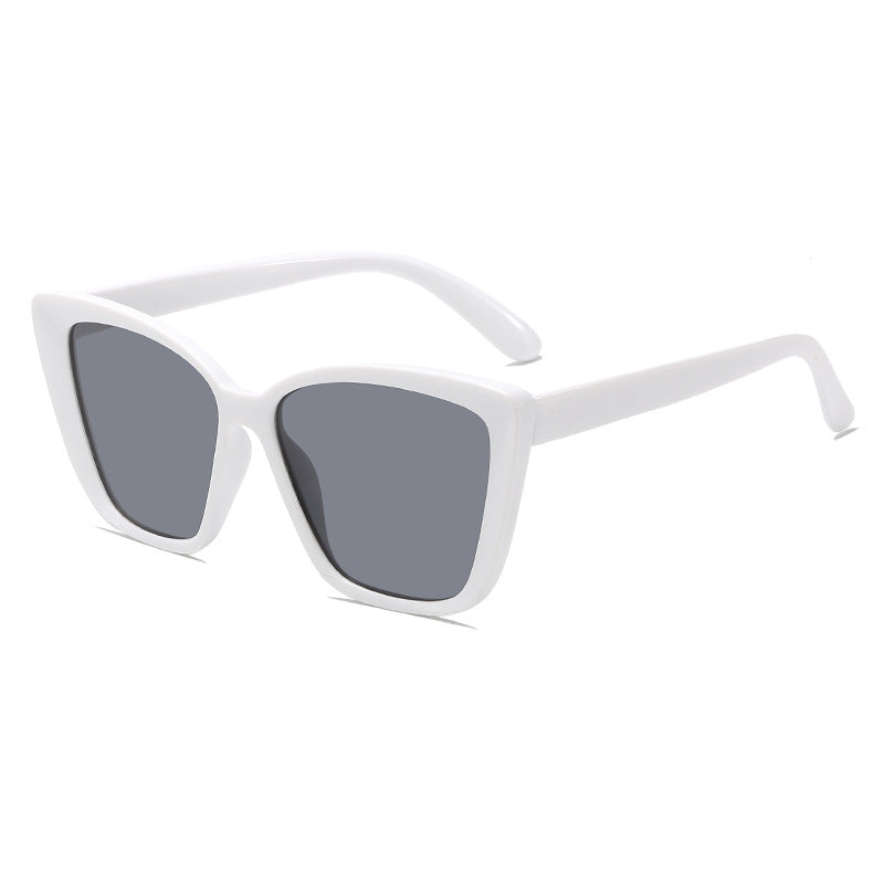 New Trendy Cross-Border Popular Style European and American Cat-Eye Sunglasses with a Fashionable and High-End Square Frame