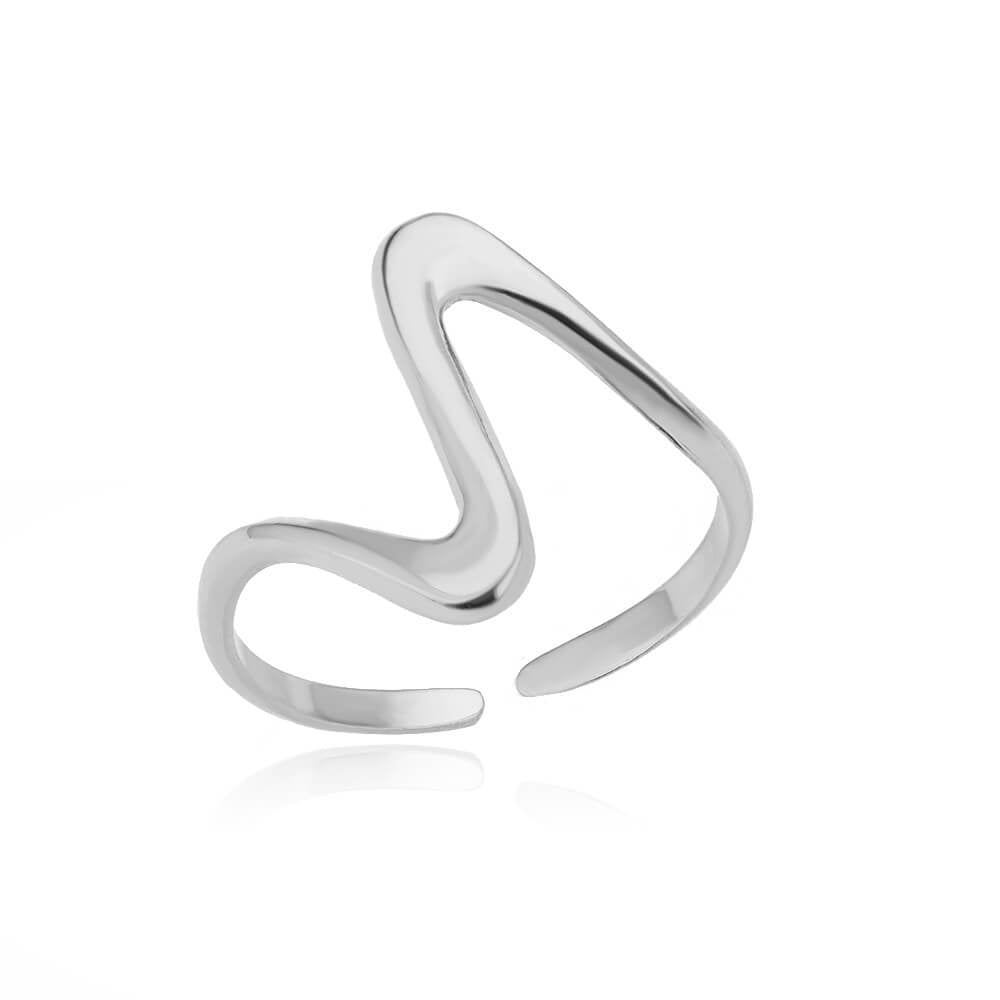 Cross-border European and American explosions stainless steel ring adjustable geometric ring 18k furnace electroplated titanium steel ring wholesale