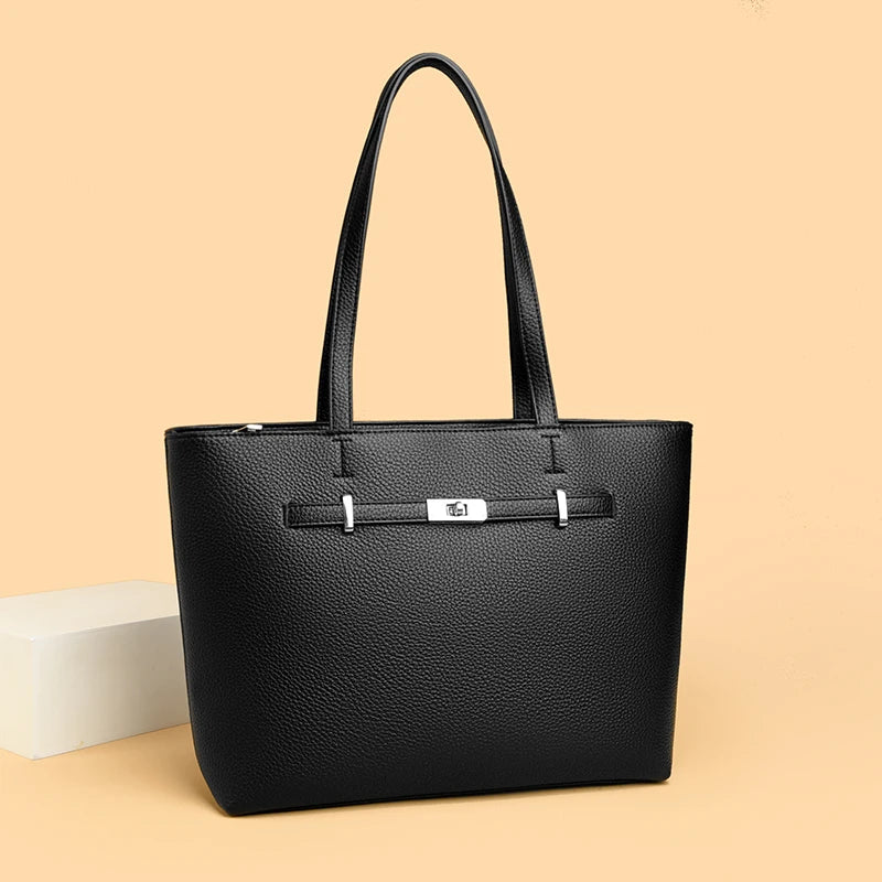 Elegant Leather Shoulder Bag For Women, Crossbody Messenger Handbags Timeless Design By Famous Luxury Brand