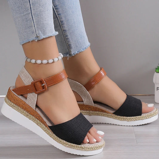 Shoes Sandals Women Summer Fashion Wedge Ladies Shoes Party Women's Sandals Plus Size Footwear Sandals Female