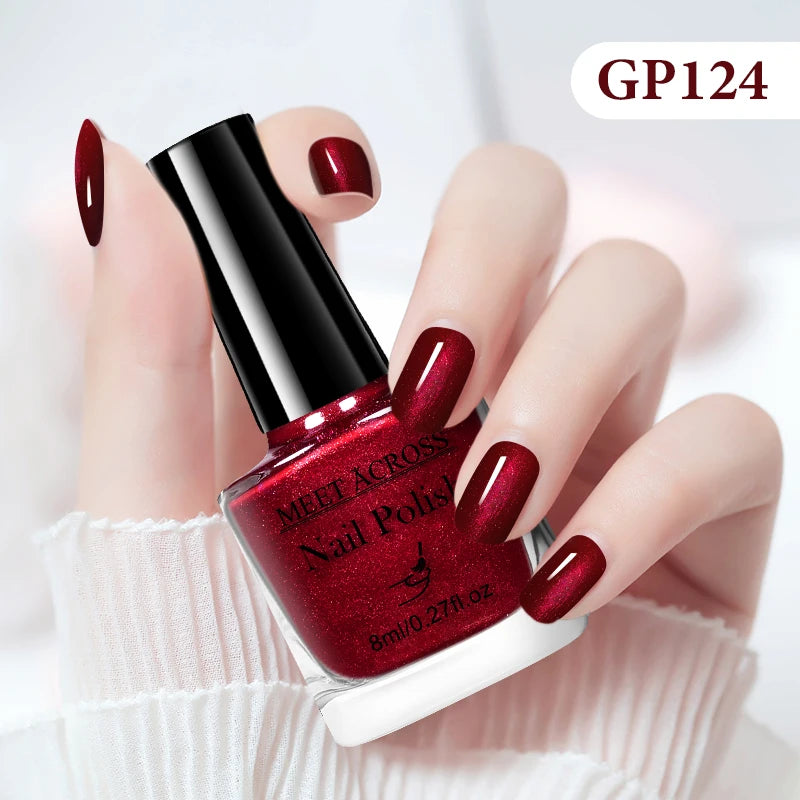 MEET ACROSS 8ml Peel-Off Water-Based Nail Polish