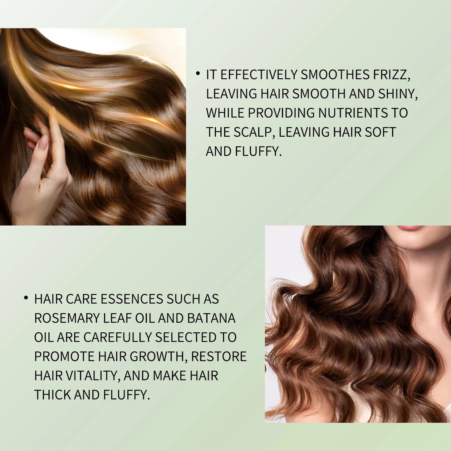 100ML Shampoo Batana Oil Cleansing Soothing Scalp Intense Repair Batana Nourishing Shampoo with Rosemary Extract for All Hair
