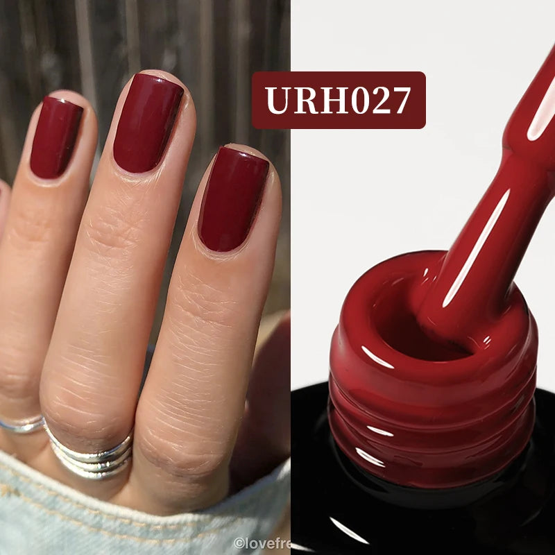 UR SUGAR 7ml Black Red Wine Glitter Gel Nail Polish Shinning Sequin Semi-permanent Varnish UV LED Gel Nail Art Manicure