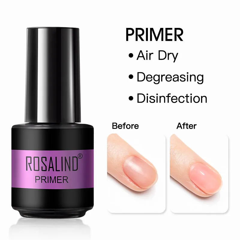 ROSALIND Nail Gel Polish Semipermanent UV Led Esmalte For Nail Art Varnish Hybrid Top Coat Regular Polish Gel Nail Accessories