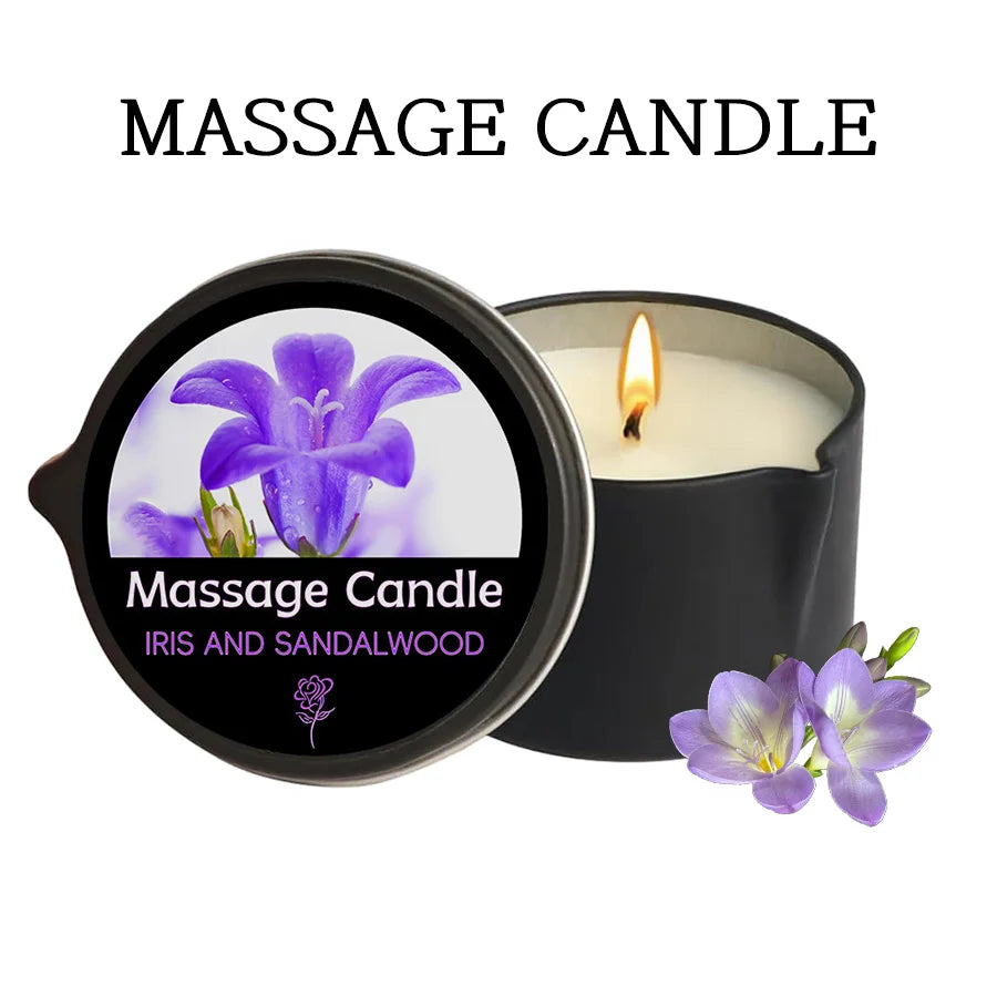 Amber Vanilla Soy Wax Aromatherapy & Massage Candle