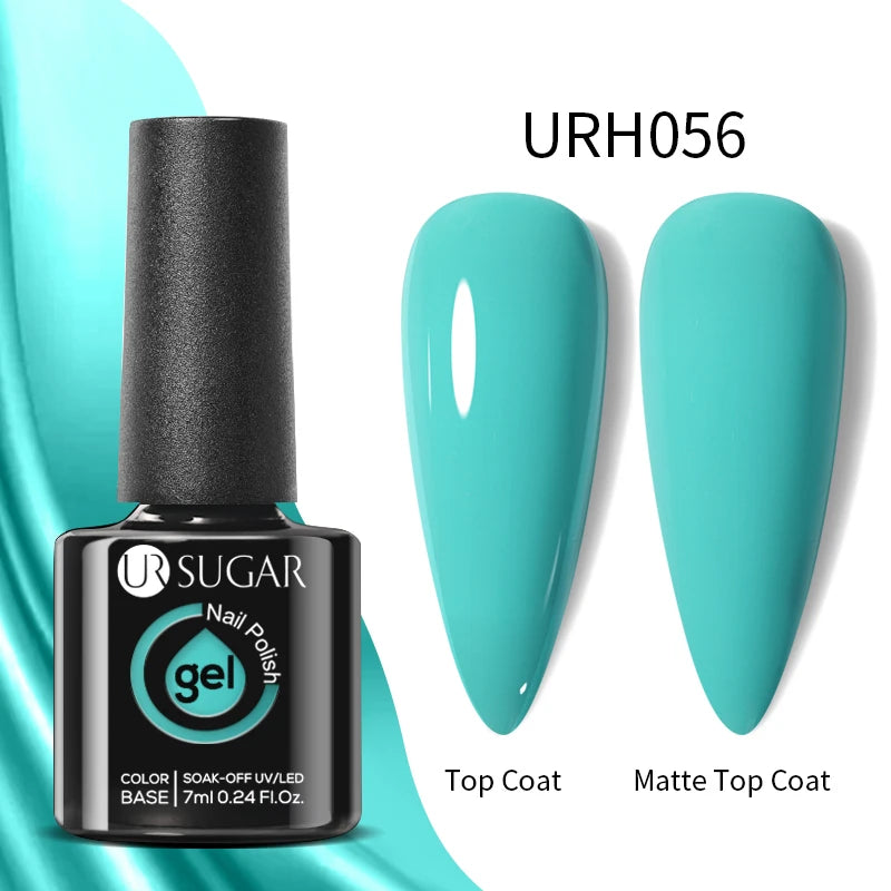 UR SUGAR 7ml Black Red Wine Glitter Gel Nail Polish Shinning Sequin Semi-permanent Varnish UV LED Gel Nail Art Manicure