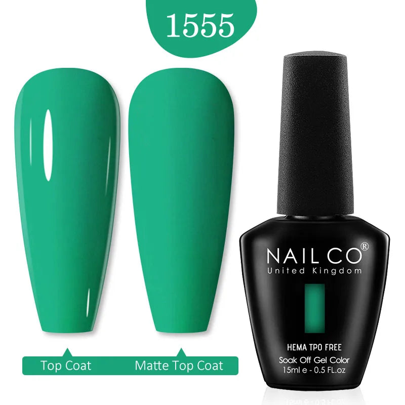 NAILCO Red Colors Series 15ML Nail Gel Polish Nail Supplies Semi Permanent For Nail Art Manicure Soak Off LED UV Hybrid Varnish