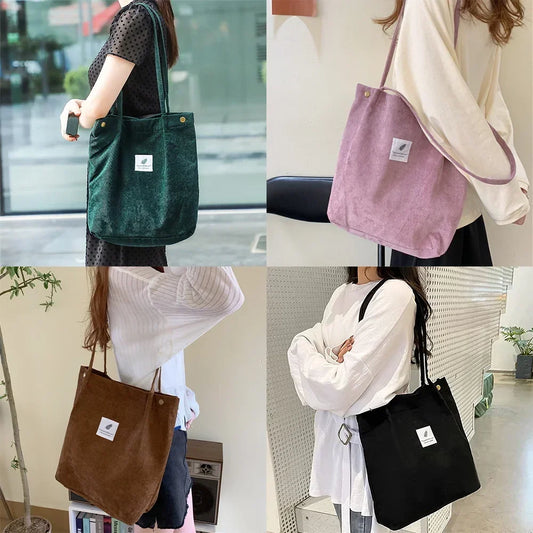Bags for Women Shoulder Shopping Pack Reusable Casual School Style Handbags Grocery Eco Organizer Shopper Tote Bag 2025