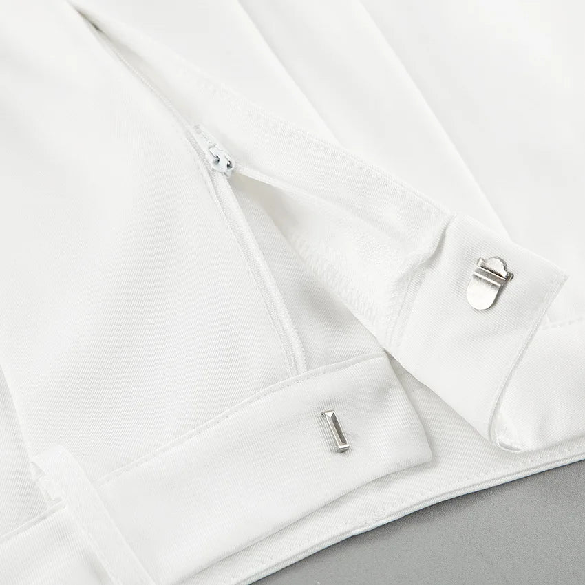 Women's Pants Formal Office Wear Women White Loose High Waist Baggy Suit Wide Leg Trousers 2026 Autumn Casual Fashion Clothes