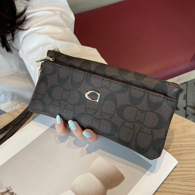 Unisex Long Zipper Wallet & Multi-Card Slot Clutch Purse