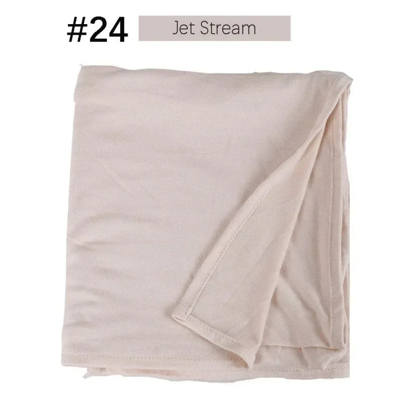 58 Color Muslim Woman Model Hijabs Sweat Long Scarf Malay Mercerized Cotton Turban Warm Shawl Women Turban for Ladies 170*60cm