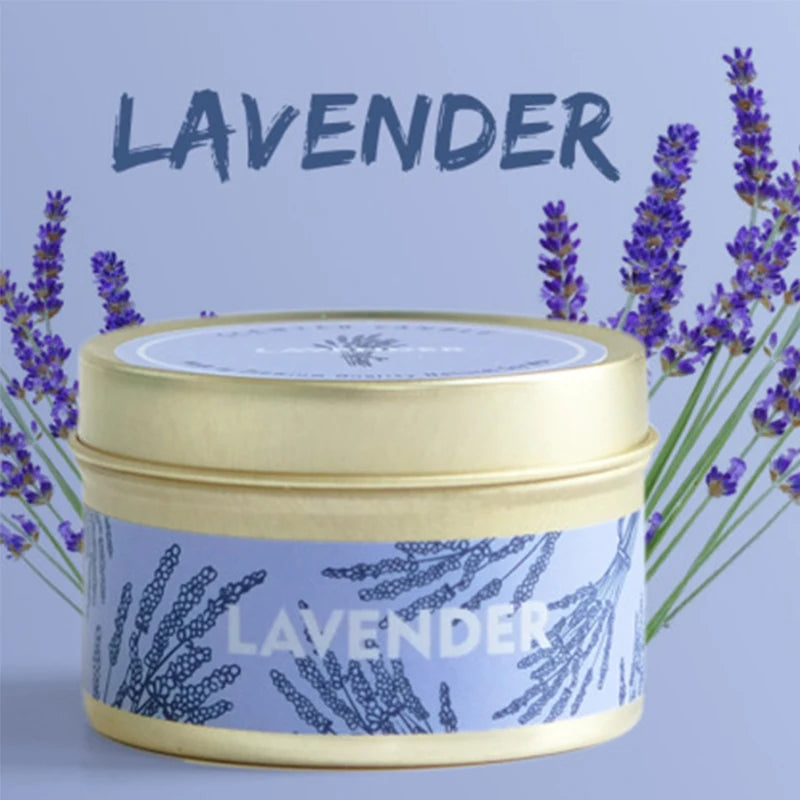Travel Tin Natural Soy Wax Aromatherapy Scented Candle