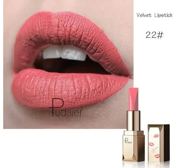 New Sexy Nude 26 Color Cosmetics Lip Stick Moisturizer Long Lasting Lips Batom Makeup Matte Black Lipstick Waterproof maquiagem