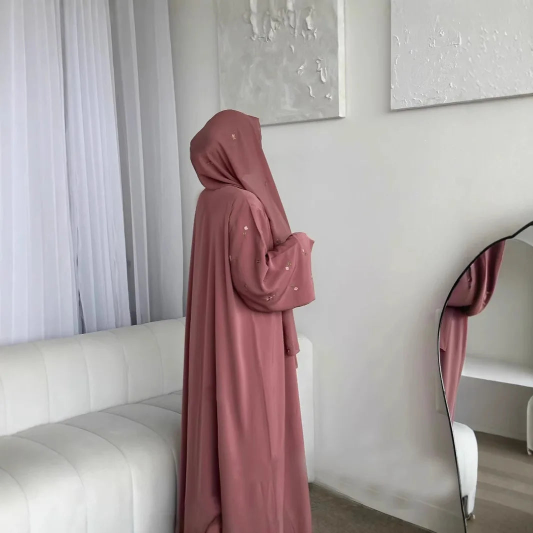 Eid Women Dress Abaya Hijab Muslim Jalabiya Ramadan Embroidery Vestidos Islam Party Dresses Long Robe Morocco Dubai Kaftan