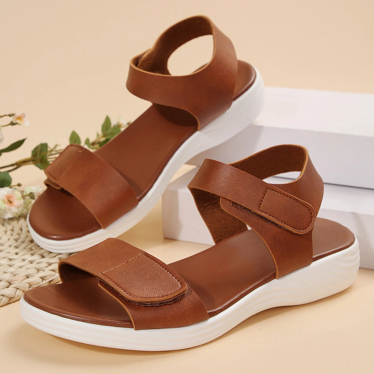2025 New Summer Sandals Travel Women Shoes New Sandal Sole Durable Sandal Ladies Outdoor Beach Slippers Platform Sandals