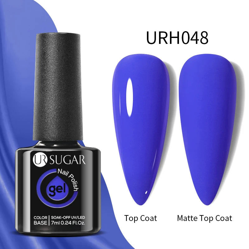 UR SUGAR 7ml Black Red Wine Glitter Gel Nail Polish Shinning Sequin Semi-permanent Varnish UV LED Gel Nail Art Manicure