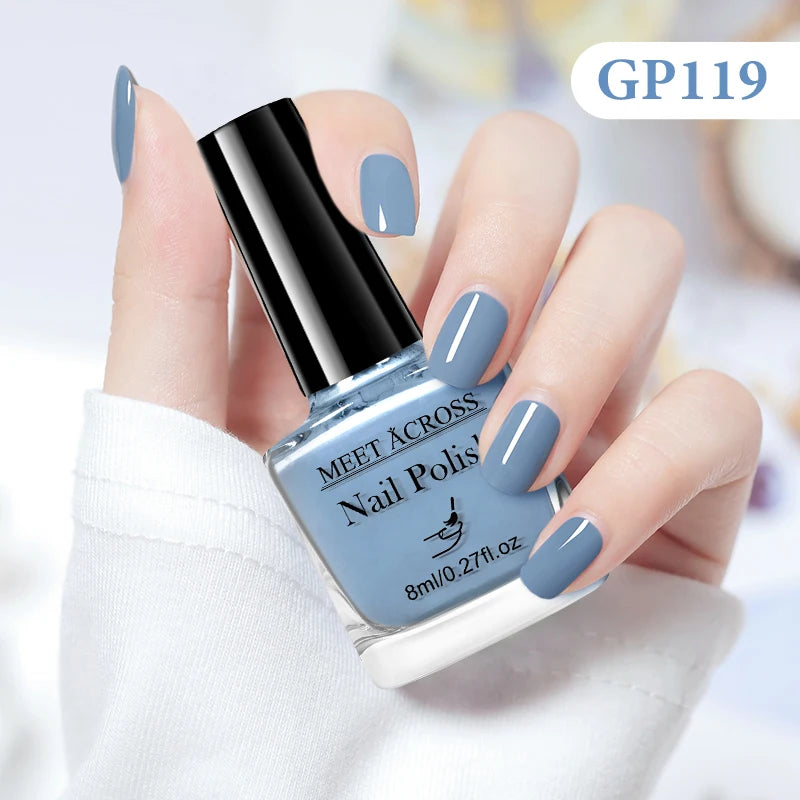 MEET ACROSS 8ml Peel-Off Water-Based Nail Polish