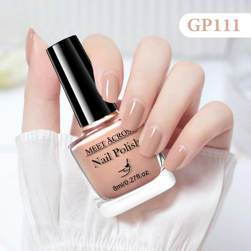 MEET ACROSS 8ml Peel-Off Water-Based Nail Polish