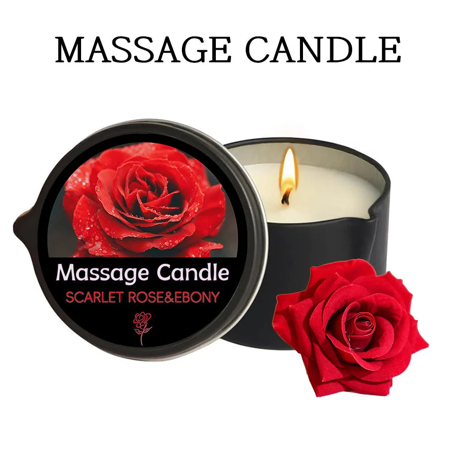 Amber Vanilla Soy Wax Aromatherapy & Massage Candle