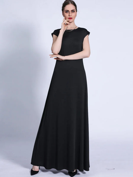 Arabic Dubai Abaya Sleeveless Long Maxi Dress & Kaftan