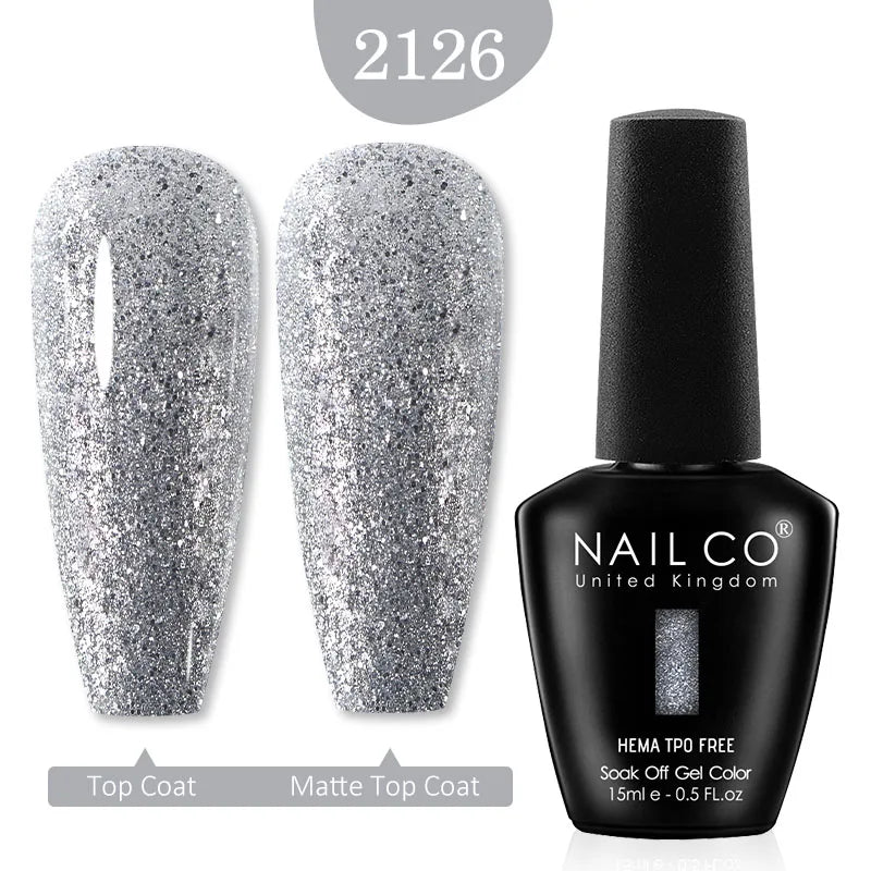 NAILCO Red Colors Series 15ML Nail Gel Polish Nail Supplies Semi Permanent For Nail Art Manicure Soak Off LED UV Hybrid Varnish