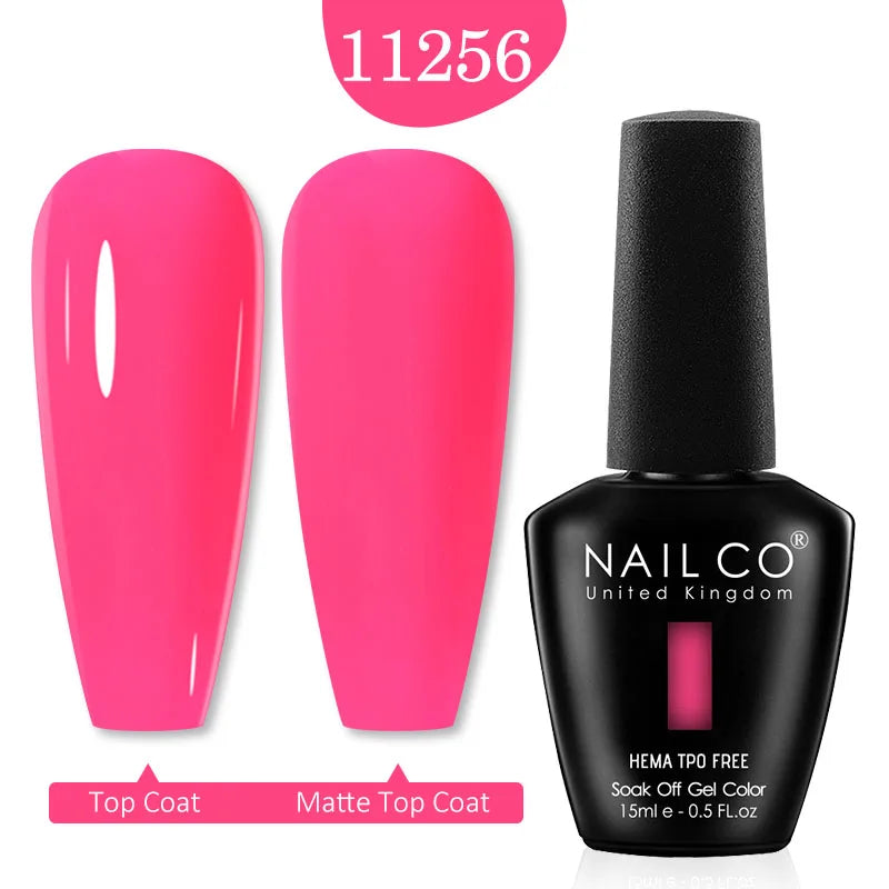 NAILCO Red Colors Series 15ML Nail Gel Polish Nail Supplies Semi Permanent For Nail Art Manicure Soak Off LED UV Hybrid Varnish