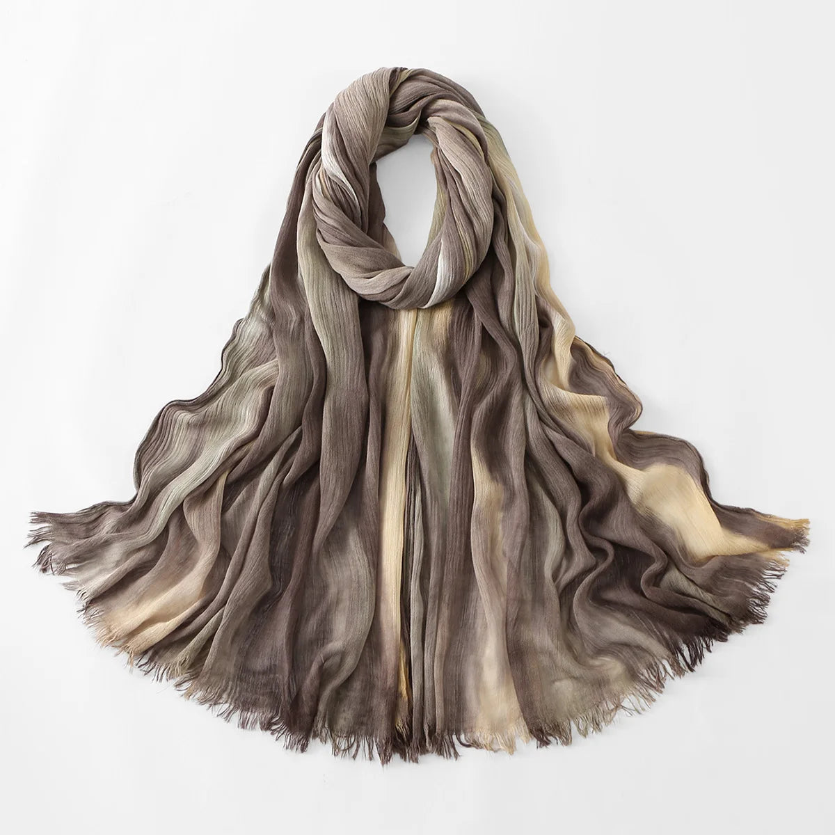 Ombre Tie-Dye Modal Rayon Muslim Hijab Scarf