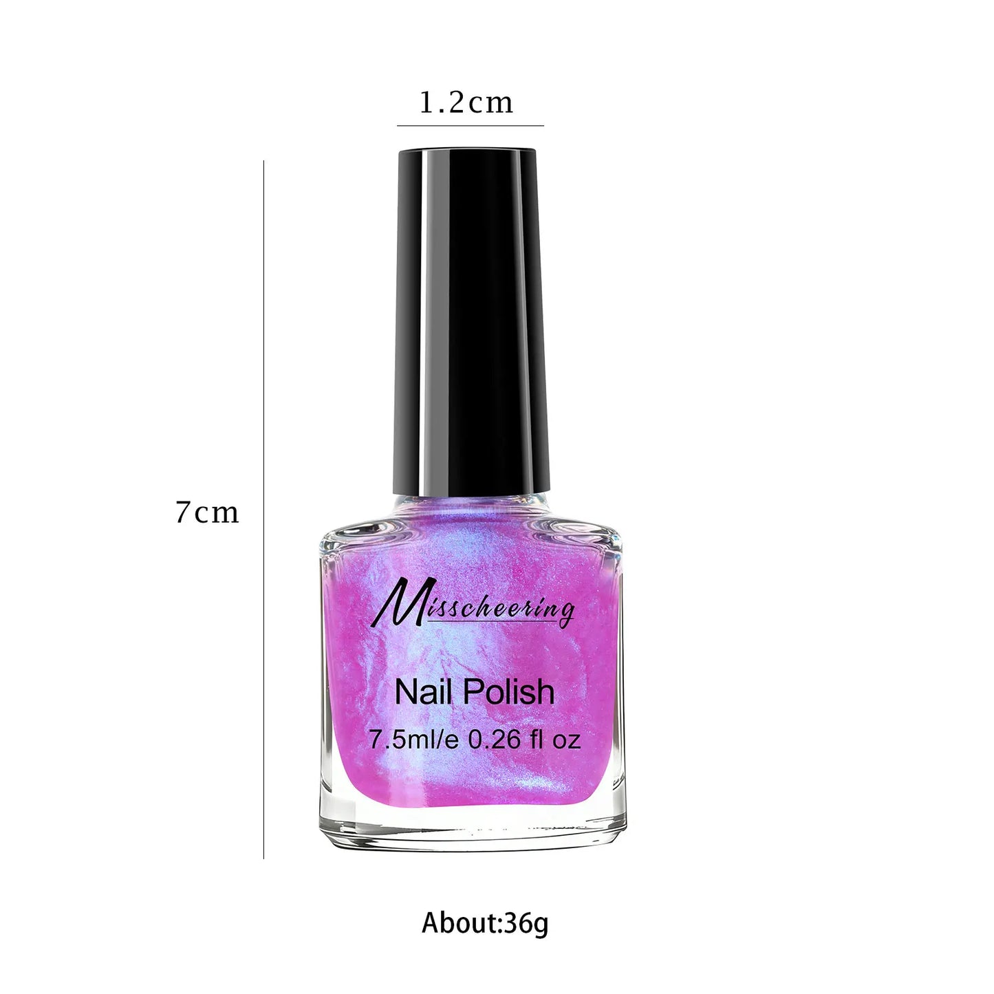 Misscheering 7.5ml Pearlescent Water-Based Nail Polish