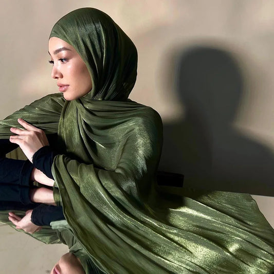 Essential Solid Chiffon Long Turban Hijab Scarf