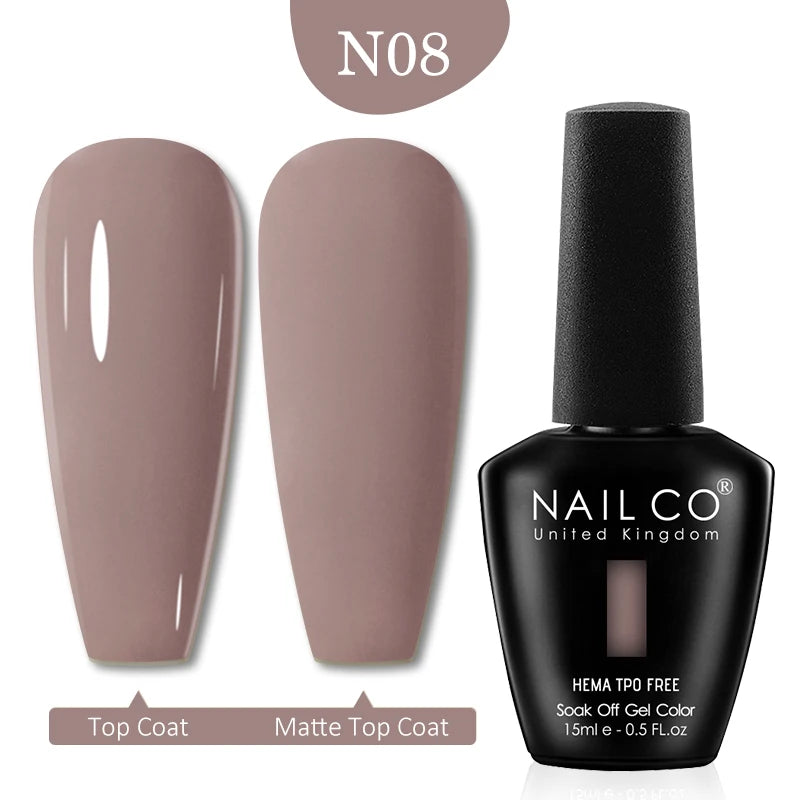 NAILCO Red Colors Series 15ML Nail Gel Polish Nail Supplies Semi Permanent For Nail Art Manicure Soak Off LED UV Hybrid Varnish