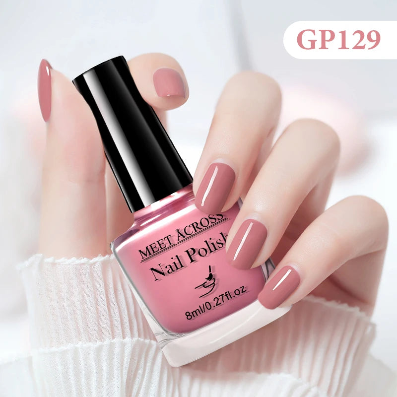 MEET ACROSS 8ml Peel-Off Water-Based Nail Polish