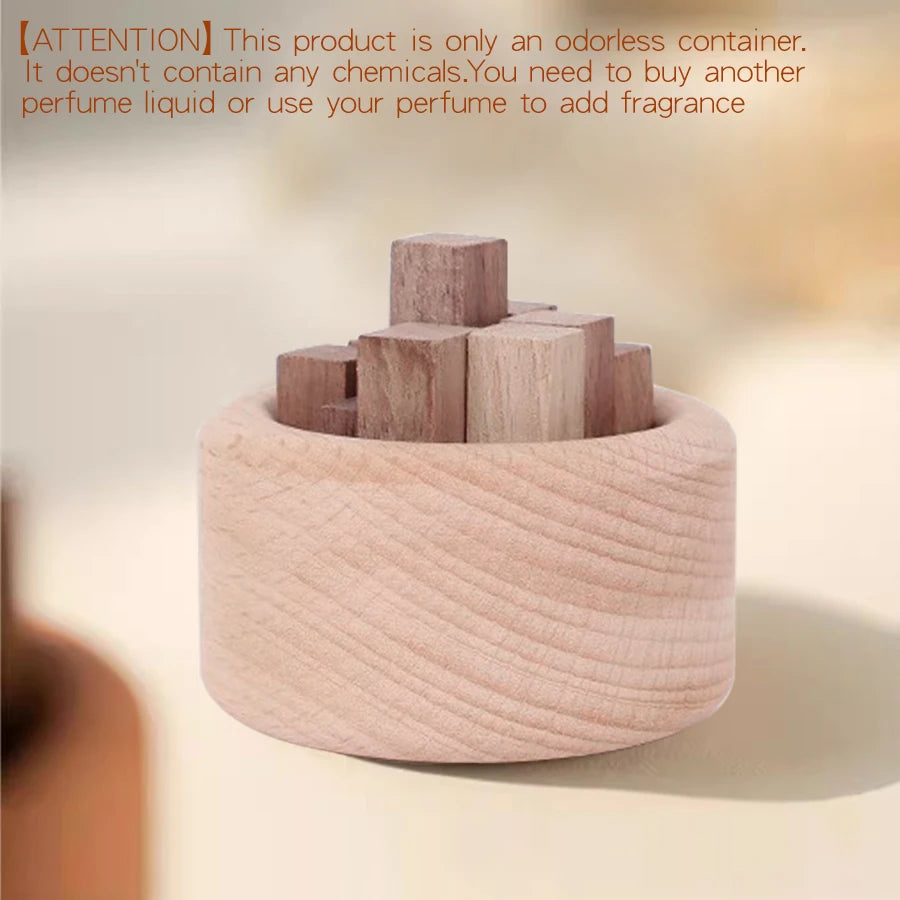 No perfume wood aroma diffuser home fragrance accessories room decor wooden ornaments aromatherapy car air freshener decorations