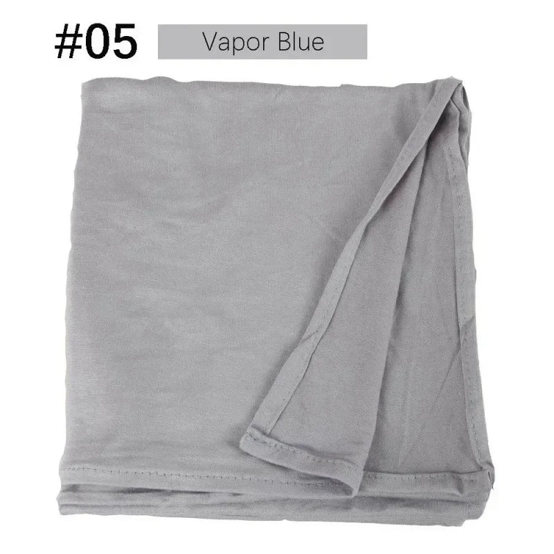 58 Color Muslim Woman Model Hijabs Sweat Long Scarf Malay Mercerized Cotton Turban Warm Shawl Women Turban for Ladies 170*60cm