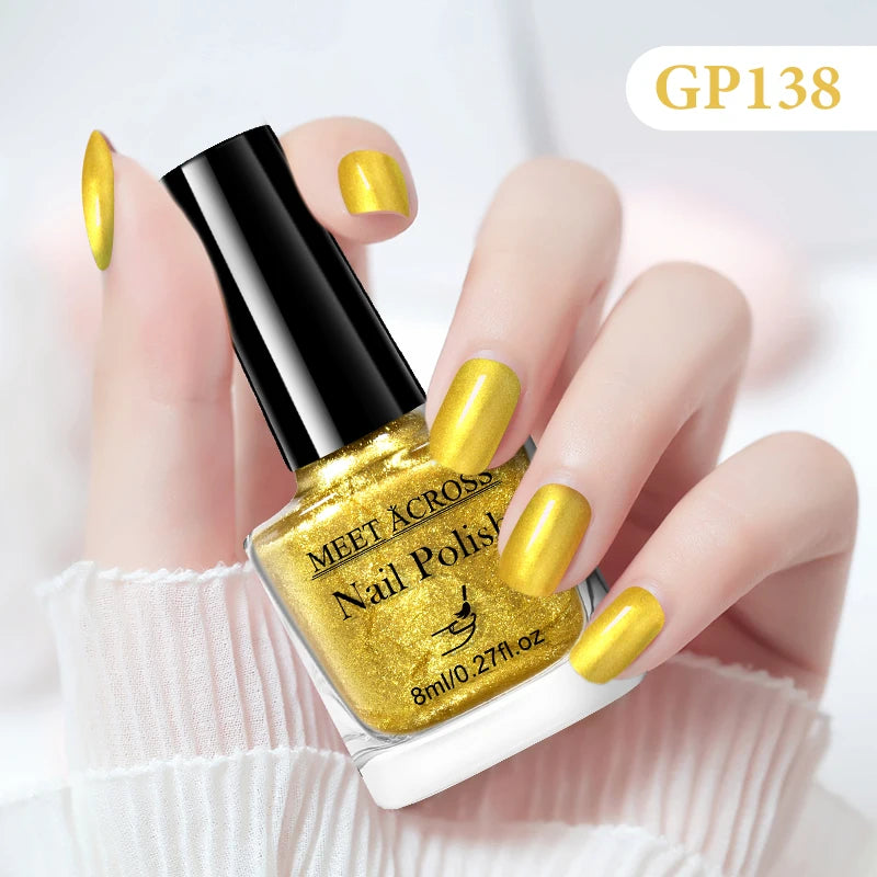 MEET ACROSS 8ml Peel-Off Water-Based Nail Polish