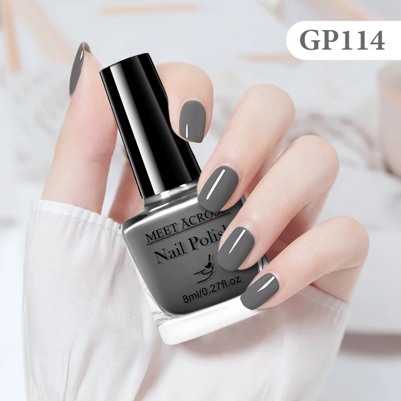MEET ACROSS 8ml Peel-Off Water-Based Nail Polish