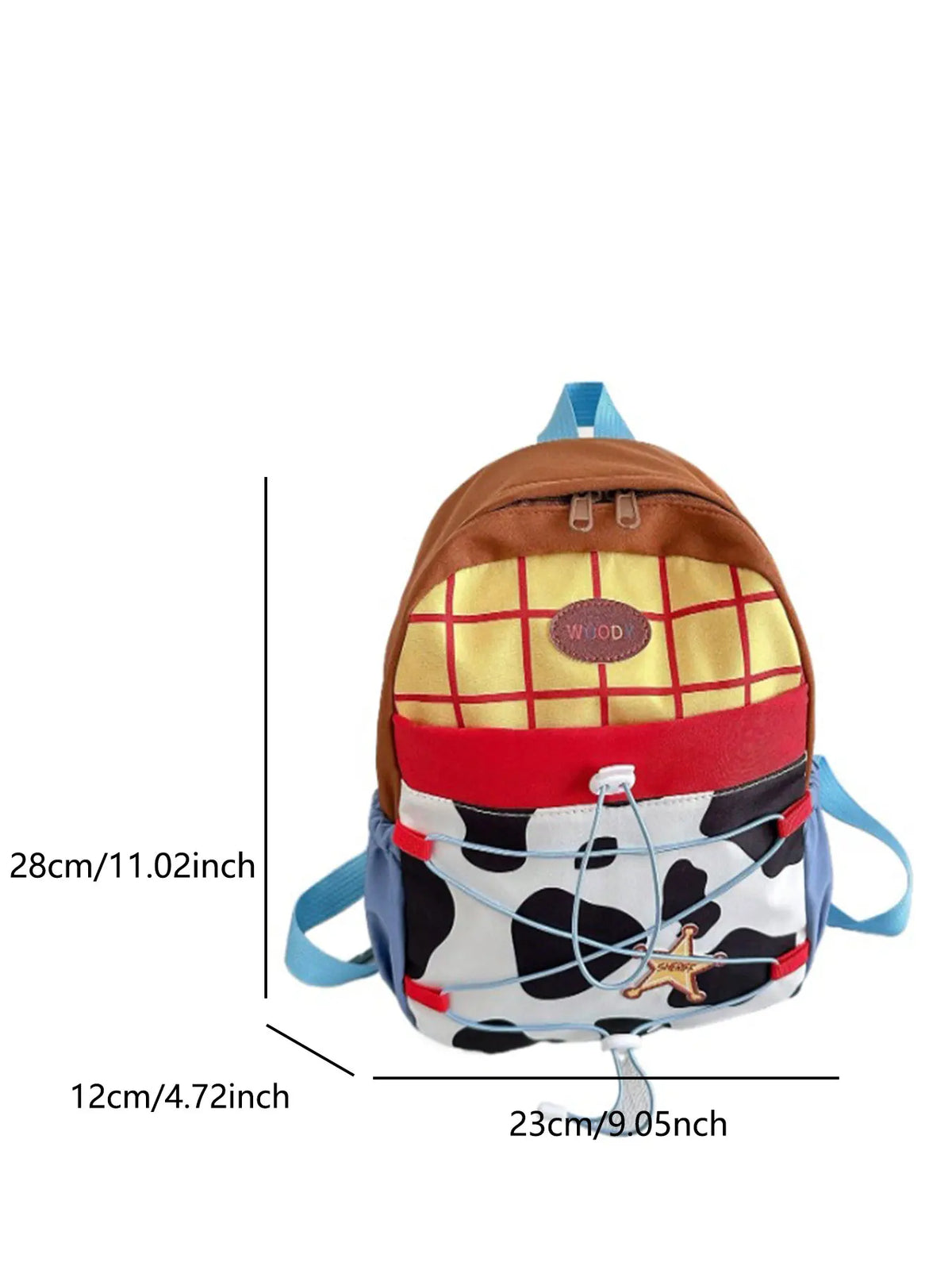 Fashionable Casual Women's Cow Print Nylon Backpack