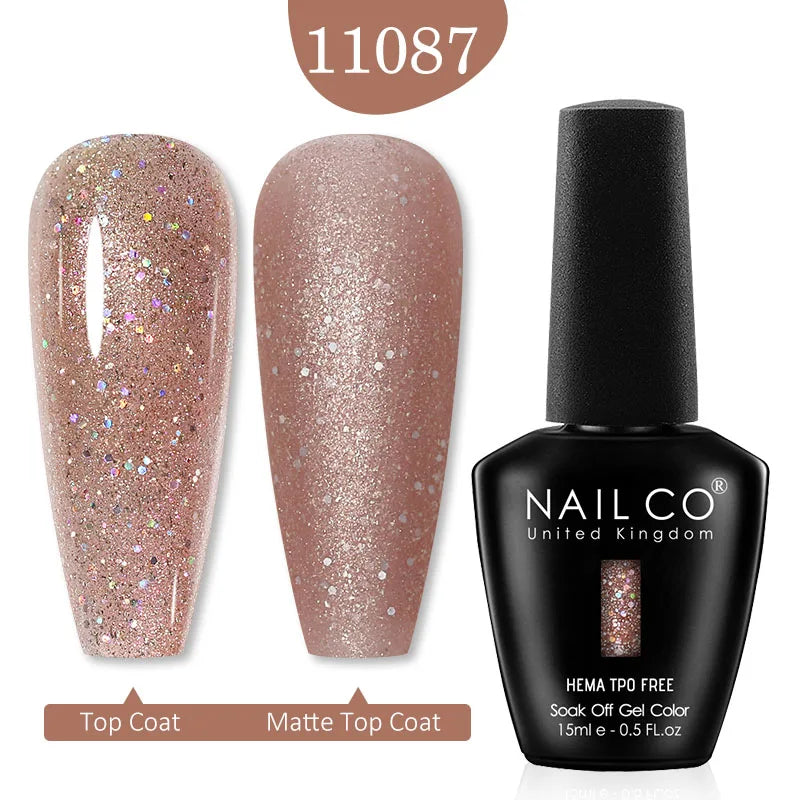 NAILCO Red Colors Series 15ML Nail Gel Polish Nail Supplies Semi Permanent For Nail Art Manicure Soak Off LED UV Hybrid Varnish