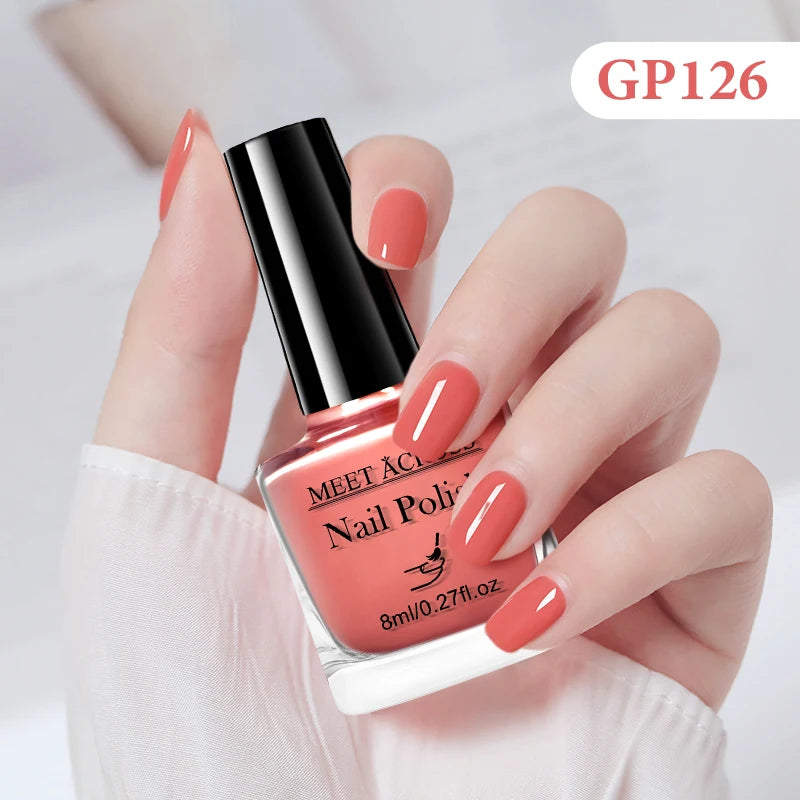 MEET ACROSS 8ml Peel-Off Water-Based Nail Polish