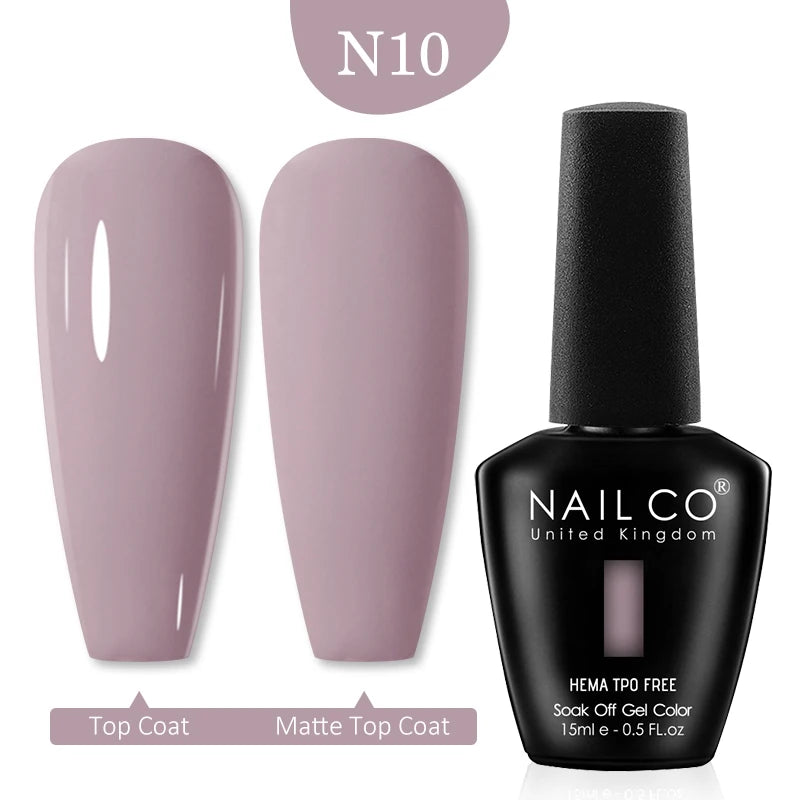 NAILCO Red Colors Series 15ML Nail Gel Polish Nail Supplies Semi Permanent For Nail Art Manicure Soak Off LED UV Hybrid Varnish