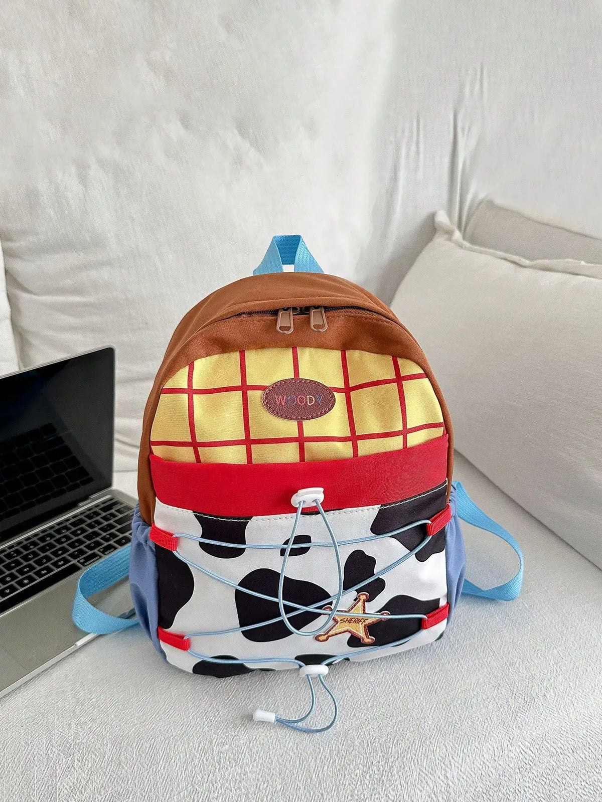 Fashionable Casual Women's Cow Print Nylon Backpack