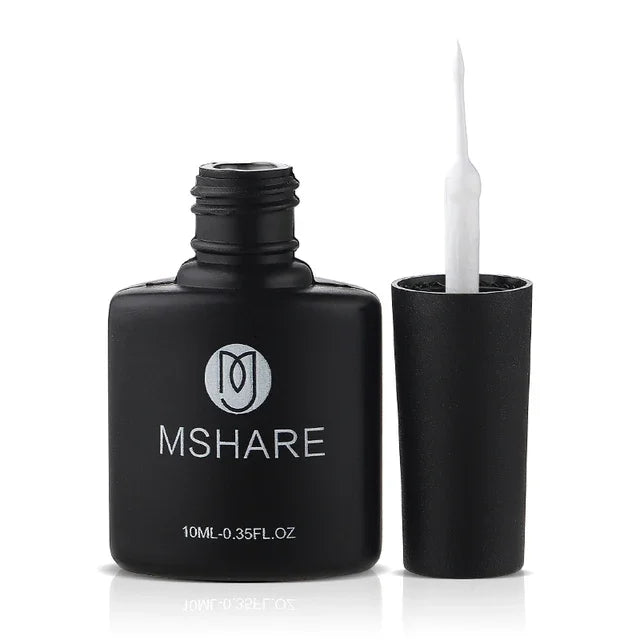 MSHARE Milk Milky White Base Gel Polish Camouflage Color Rubber Base Nail base coat 10ml
