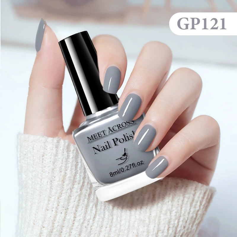 MEET ACROSS 8ml Peel-Off Water-Based Nail Polish