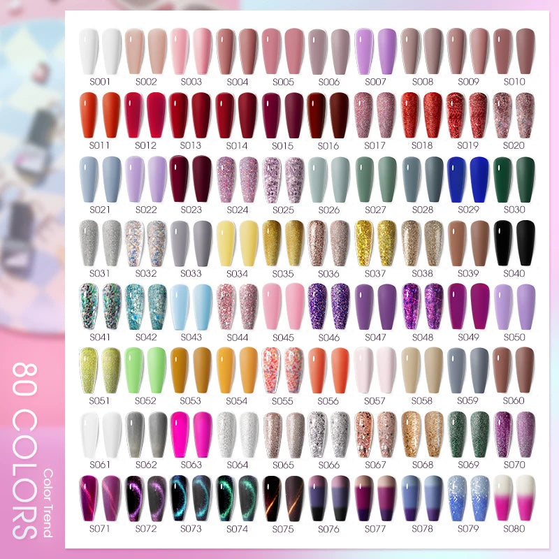 ROSALIND Nail Gel Polish Semipermanent UV Led Esmalte For Nail Art Varnish Hybrid Top Coat Regular Polish Gel Nail Accessories