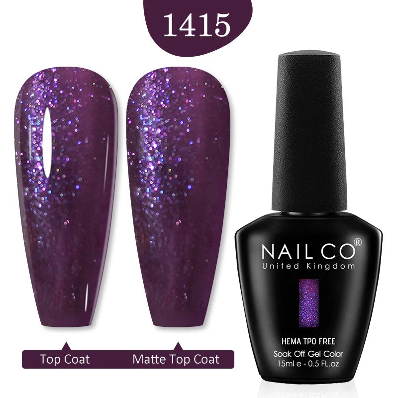 NAILCO Red Colors Series 15ML Nail Gel Polish Nail Supplies Semi Permanent For Nail Art Manicure Soak Off LED UV Hybrid Varnish
