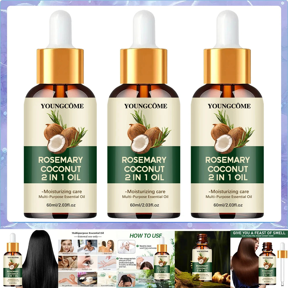 Organic Rosemary & Coconut Hair Growth & Scalp Nourishment Oil