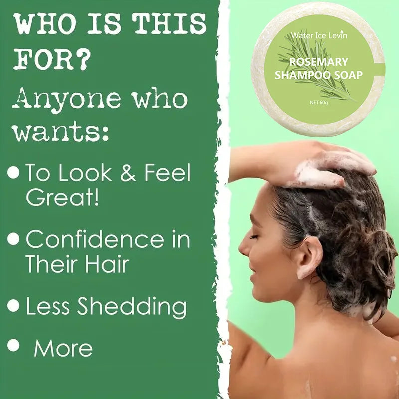 Organic Rosemary Hair Growth & Strengthening Shampoo Bar