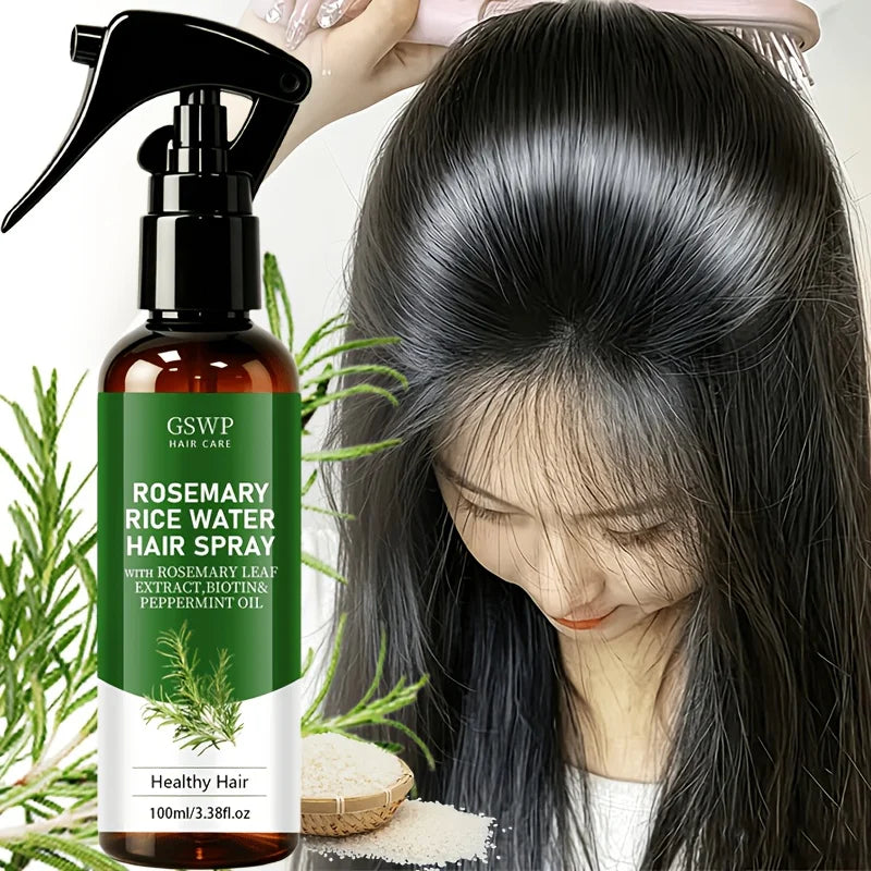 GSWP Upgraded Rosemary Rice Water Hair Care Spray. Smooths, Tames Frizz and Strengthens Hair. 100ml/200ml