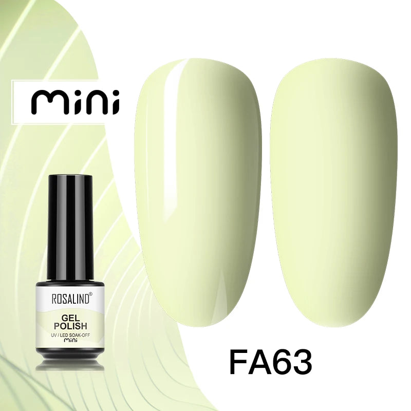 ROSALIND Nail Gel Polish Semipermanent UV Led Esmalte For Nail Art Varnish Hybrid Top Coat Regular Polish Gel Nail Accessories
