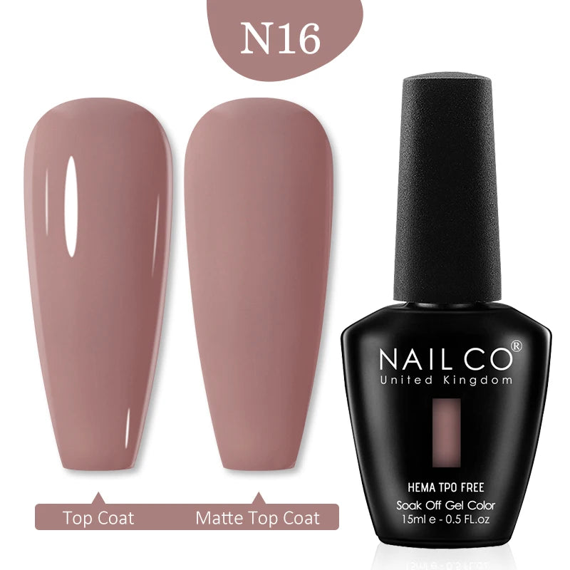 NAILCO Red Colors Series 15ML Nail Gel Polish Nail Supplies Semi Permanent For Nail Art Manicure Soak Off LED UV Hybrid Varnish
